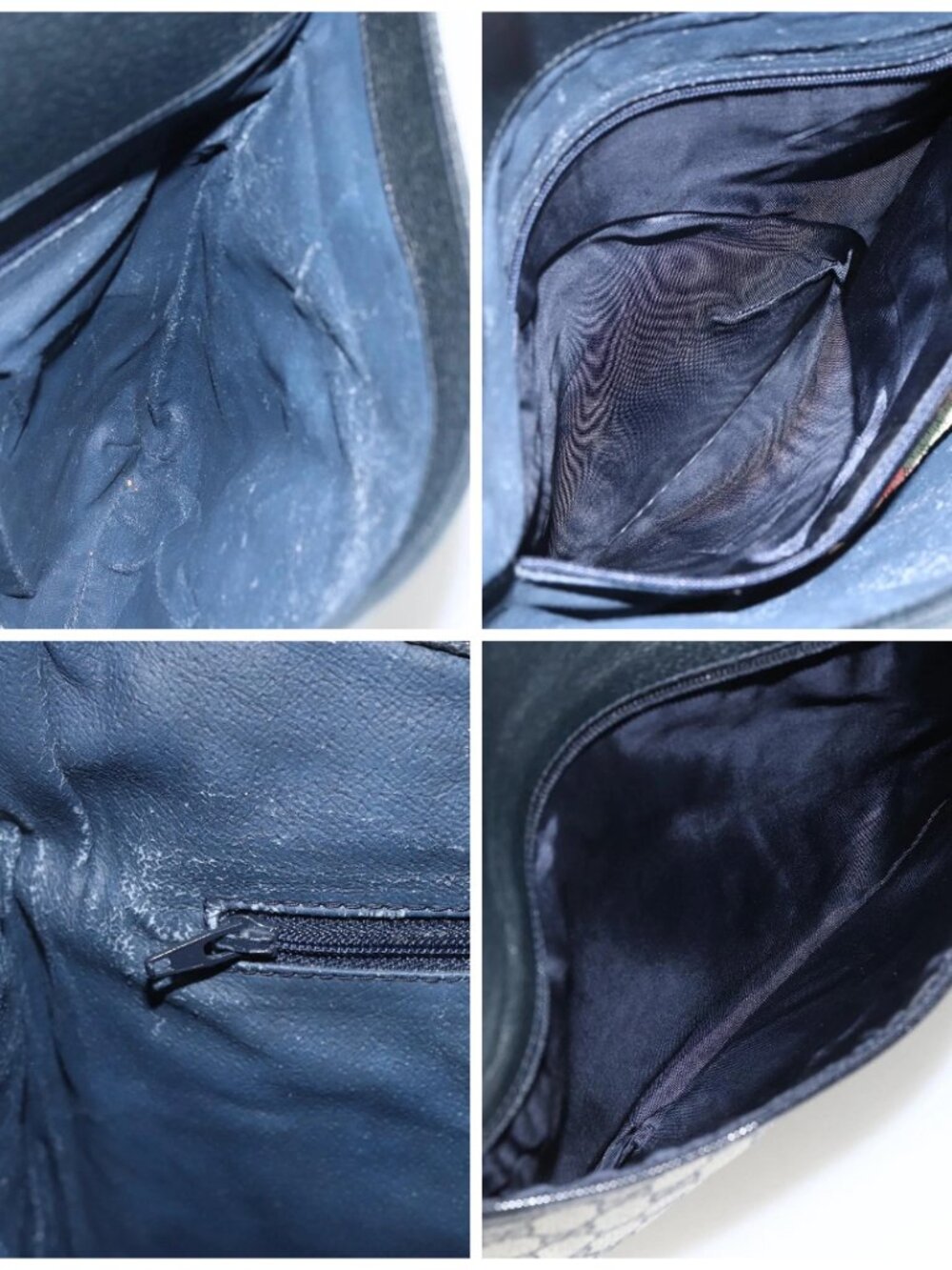 GUCCI GG Supreme Clutch Bag PVC Navy - Picture 15 of 15